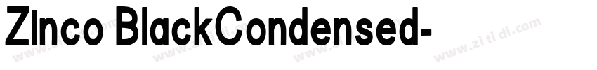 Zinco BlackCondensed字体转换
